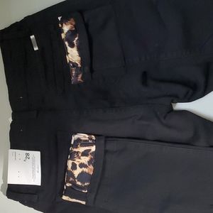 Kancan black leopard jeans